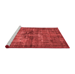 Industrial Red Washable Rugs