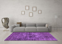 Machine Washable Oriental Purple Industrial Rug, wshurb2897pur