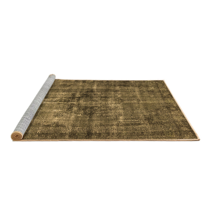 Sideview of Machine Washable Oriental Brown Industrial Rug, wshurb2897brn