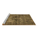 Sideview of Machine Washable Oriental Brown Industrial Rug, wshurb2897brn