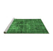 Sideview of Machine Washable Oriental Emerald Green Industrial Area Rugs, wshurb2897emgrn