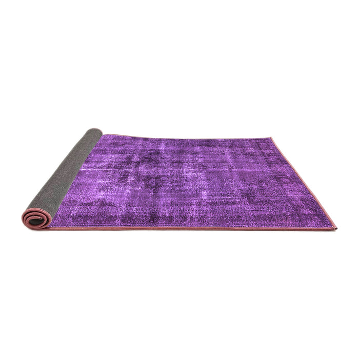 Sideview of Oriental Purple Industrial Rug, urb2897pur