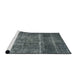 Sideview of Machine Washable Industrial Modern Light Slate Gray Rug, wshurb2898