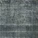 Square Mid-Century Modern Light Slate Gray Oriental Rug, urb2898