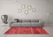 Industrial Red Washable Rugs