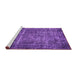 Sideview of Machine Washable Oriental Purple Industrial Area Rugs, wshurb2898pur