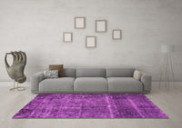 Machine Washable Oriental Pink Industrial Rug, wshurb2898pnk