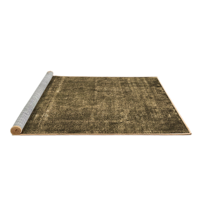 Sideview of Machine Washable Oriental Brown Industrial Rug, wshurb2898brn