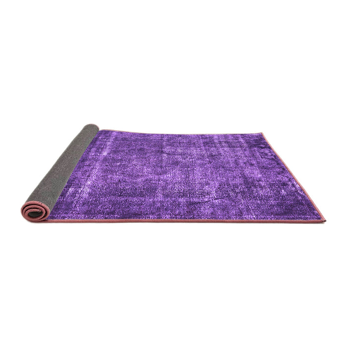 Sideview of Oriental Purple Industrial Rug, urb2898pur