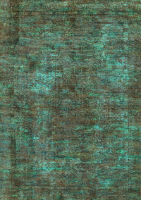 Oriental Turquoise Industrial Rug, urb2899turq