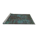 Sideview of Machine Washable Oriental Light Blue Industrial Rug, wshurb2899lblu