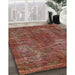 Machine Washable Industrial Modern Tomato Red Rug in a Family Room, wshurb2899