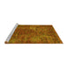 Sideview of Machine Washable Oriental Yellow Industrial Rug, wshurb2899yw