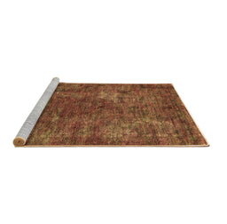 Sideview of Machine Washable Oriental Brown Industrial Rug, wshurb2899brn