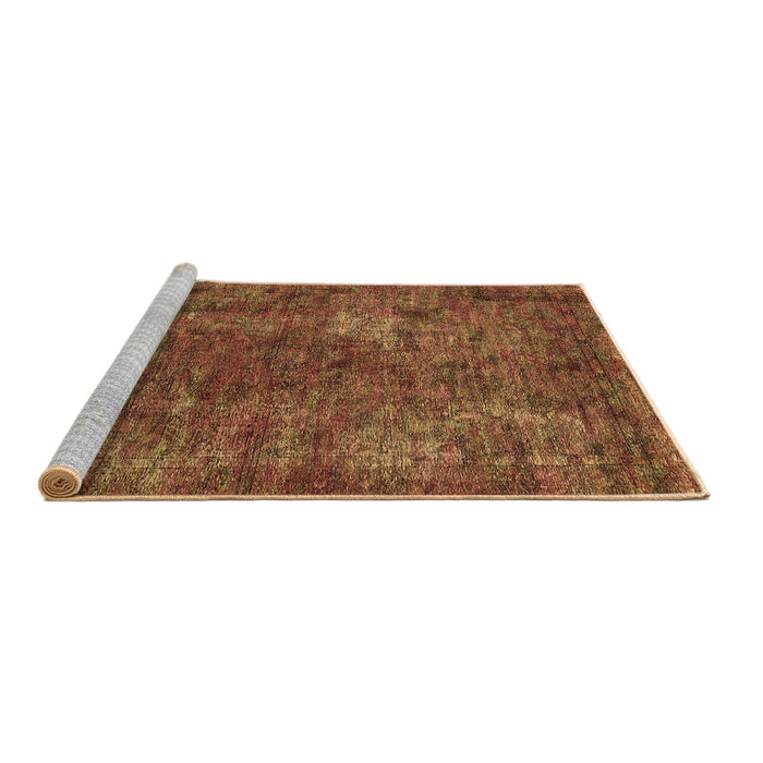 Sideview of Machine Washable Oriental Brown Industrial Rug, wshurb2899brn