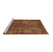 Sideview of Machine Washable Oriental Brown Industrial Rug, wshurb2899brn