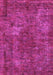 Machine Washable Oriental Pink Industrial Rug, wshurb2899pnk