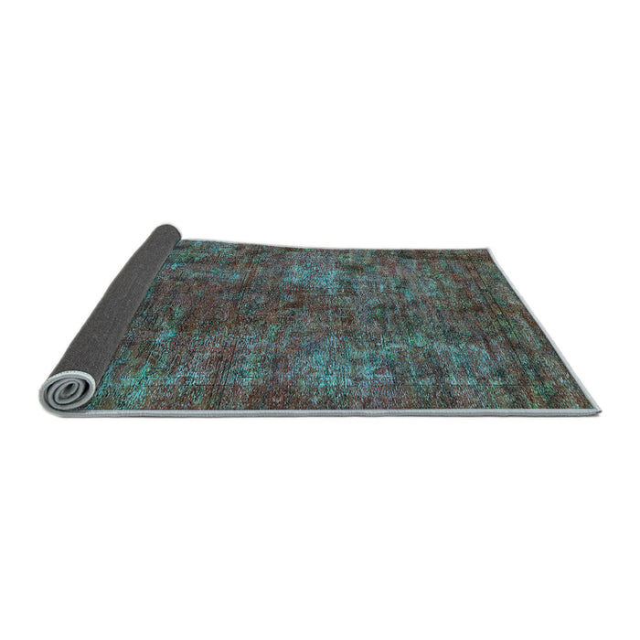 Sideview of Oriental Light Blue Industrial Rug, urb2899lblu
