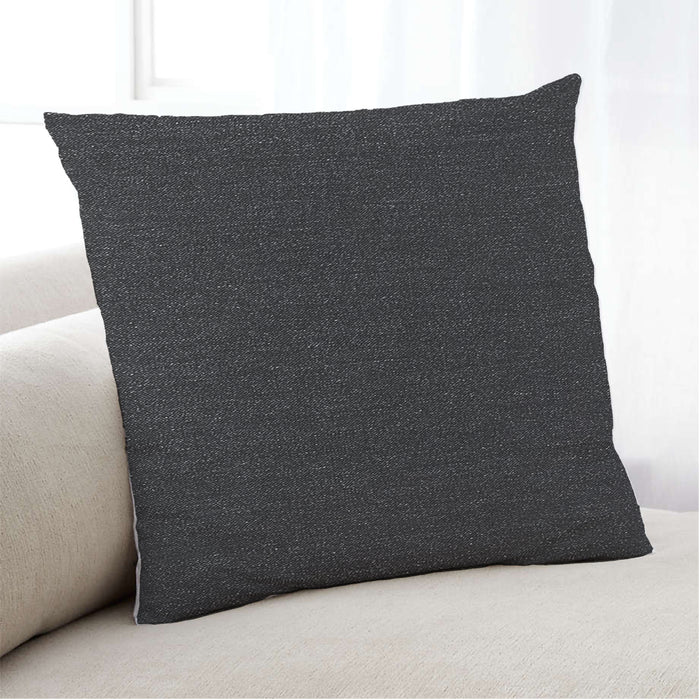 Lifestyle Image of Mid-Century Modern Urban Square Light Black Throw Pillow, 18 inch by 18 inch, pwurb289