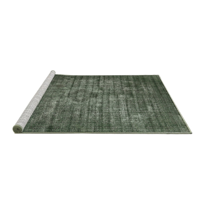 Sideview of Machine Washable Industrial Modern Camouflage Green Rug, wshurb2900