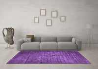 Machine Washable Oriental Purple Industrial Rug, wshurb2900pur