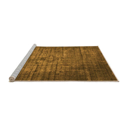 Sideview of Machine Washable Oriental Orange Industrial Area Rugs, wshurb2900org