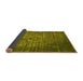 Sideview of Oriental Yellow Industrial Rug, urb2900yw