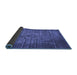 Sideview of Oriental Blue Industrial Rug, urb2900blu