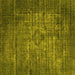 Square Oriental Yellow Industrial Rug, urb2900yw