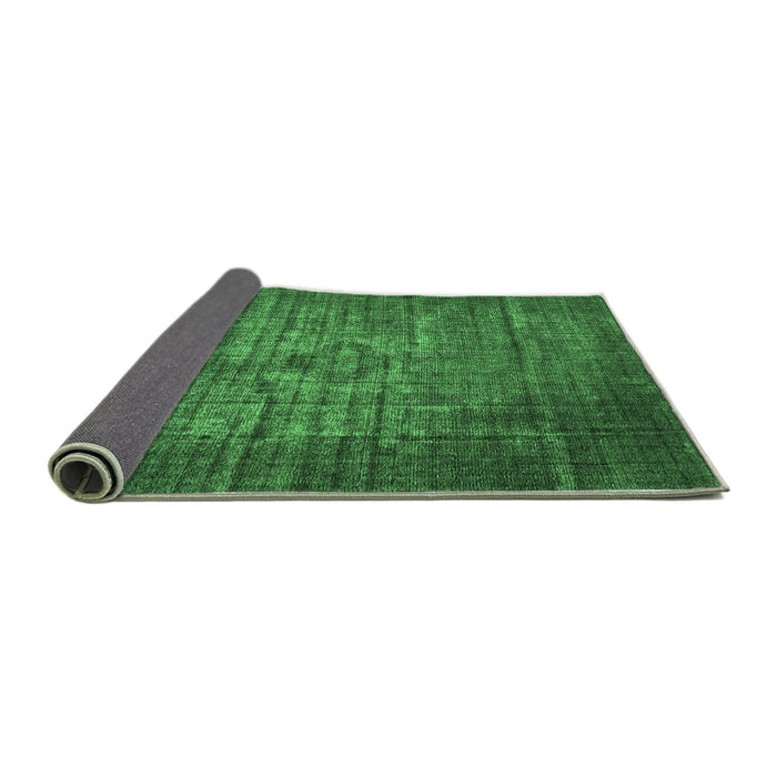 Sideview of Oriental Emerald Green Industrial Rug, urb2900emgrn