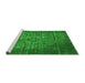 Sideview of Machine Washable Oriental Green Industrial Area Rugs, wshurb2900grn