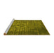 Sideview of Machine Washable Oriental Yellow Industrial Rug, wshurb2900yw