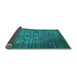 Sideview of Oriental Light Blue Industrial Rug, urb2900lblu