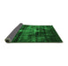 Sideview of Oriental Green Industrial Rug, urb2901grn