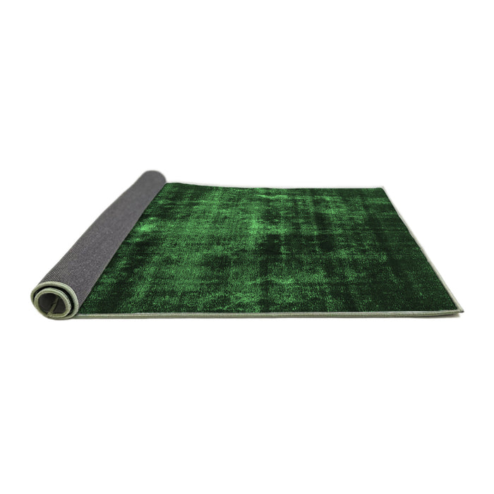 Sideview of Oriental Emerald Green Industrial Rug, urb2901emgrn