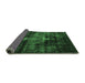 Sideview of Oriental Emerald Green Industrial Rug, urb2901emgrn