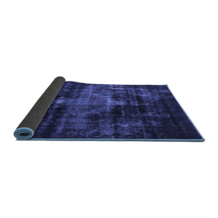 Sideview of Oriental Blue Industrial Rug, urb2901blu