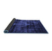 Sideview of Oriental Blue Industrial Rug, urb2901blu