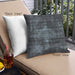 Front View of Mid-Century Modern Urban Square Marble Blue Throw Pillow, 18 inch by 18 inch, pwurb2901
