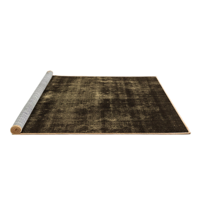 Sideview of Machine Washable Oriental Brown Industrial Rug, wshurb2901brn
