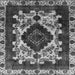 Square Machine Washable Oriental Gray Industrial Rug, wshurb2902gry