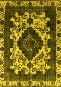 Oriental Yellow Industrial Rug, urb2902yw