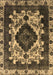 Machine Washable Oriental Brown Industrial Rug, wshurb2902brn