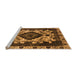 Sideview of Machine Washable Oriental Orange Industrial Area Rugs, wshurb2902org