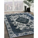 Machine Washable Industrial Modern Dark Blue Grey Blue Rug in a Family Room, wshurb2902