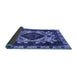 Sideview of Oriental Blue Industrial Rug, urb2902blu