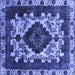 Square Oriental Blue Industrial Rug, urb2902blu