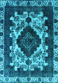 Oriental Light Blue Industrial Rug, urb2902lblu