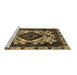 Sideview of Machine Washable Oriental Brown Industrial Rug, wshurb2902brn