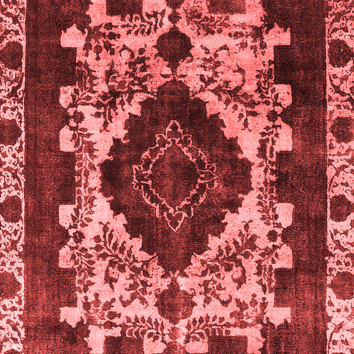 Machine Washable Oriental Red Industrial Rug, wshurb2902red